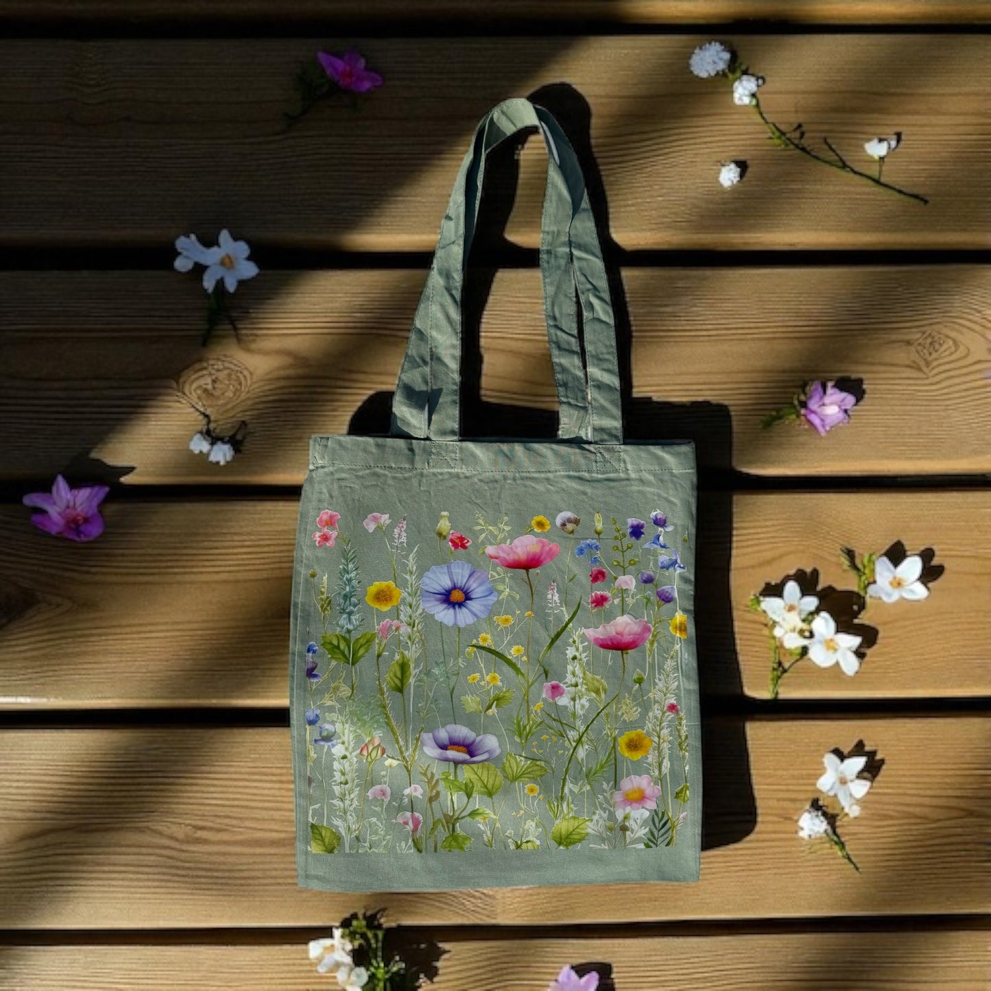 Jutebeutel Wildblumen