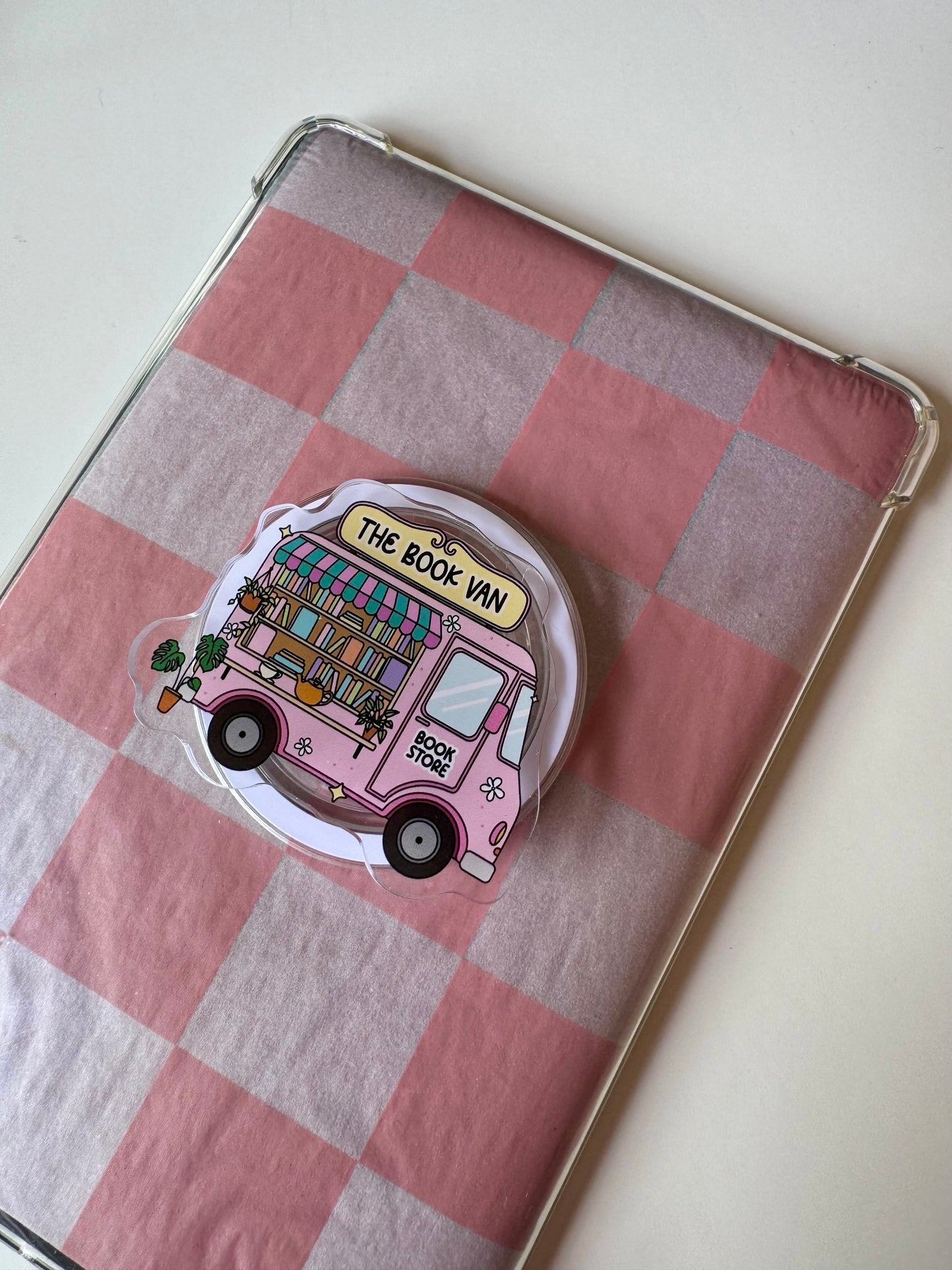 Magnetischer Handy/Ebook Grip book van