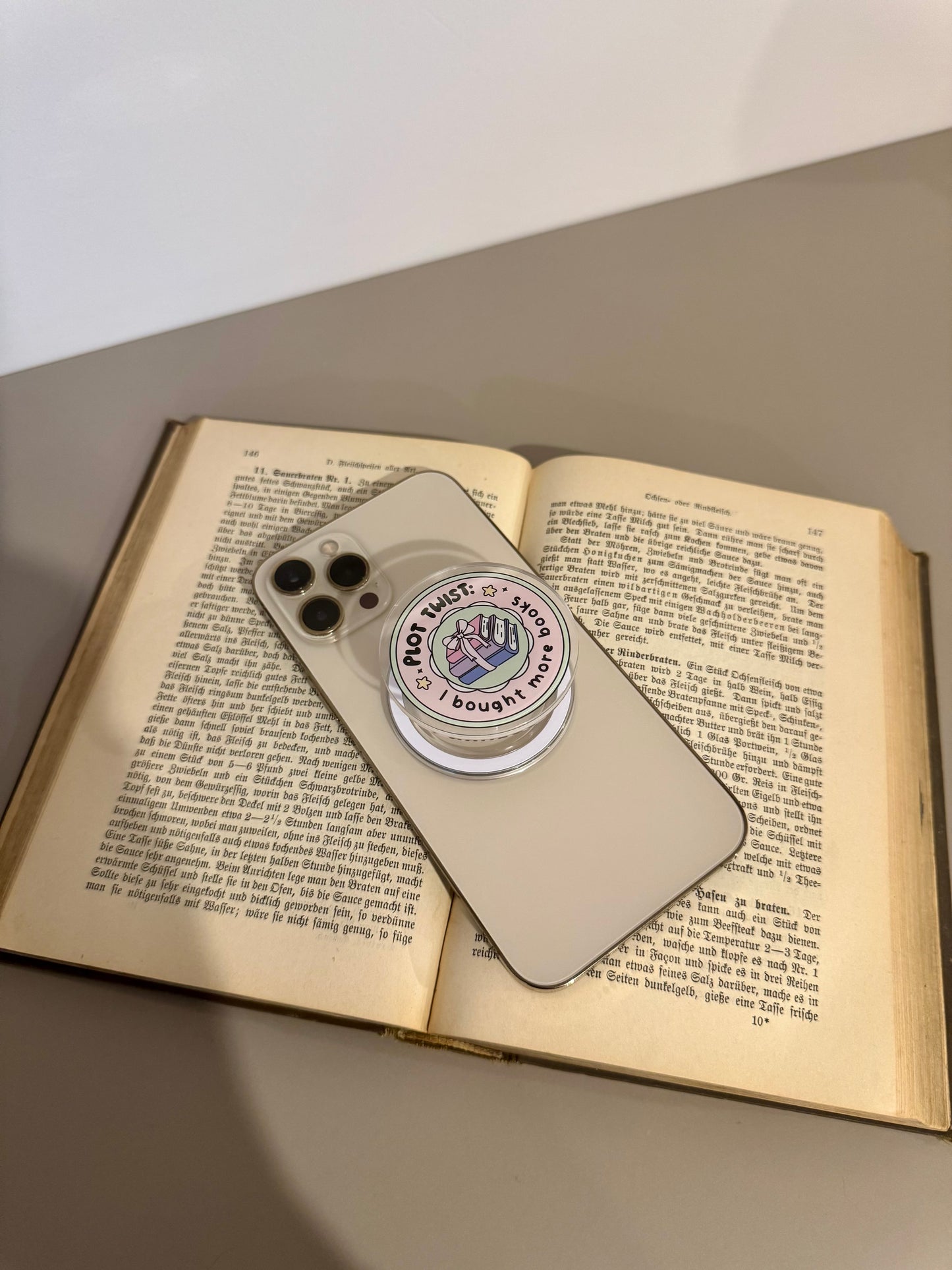 Magnetischer Handy/Ebook Grip Plot twist
