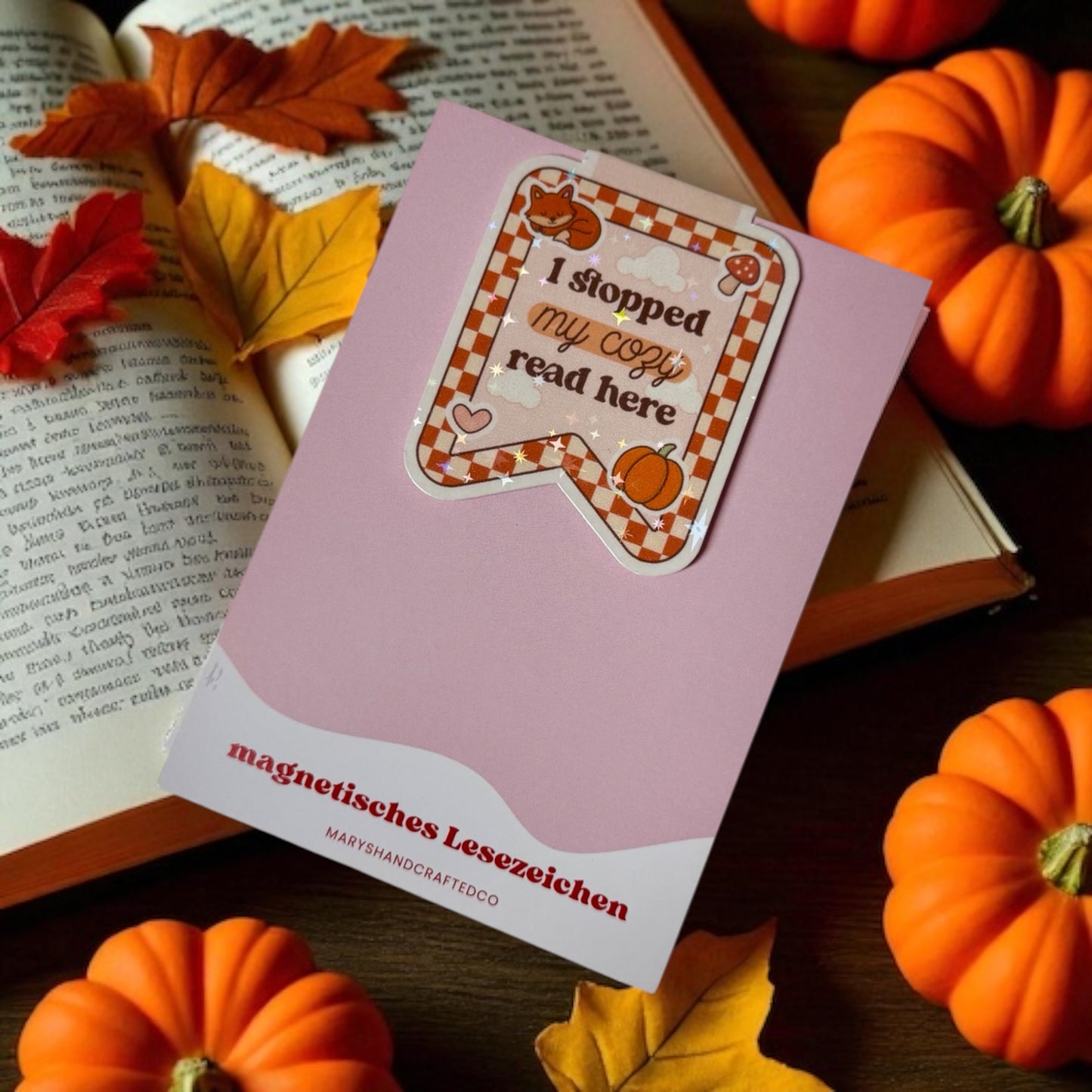 magnetisches Lesezeichen I stopped reading here Herbst