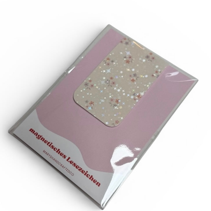 magnetisches Lesezeichen gelb Blümchen