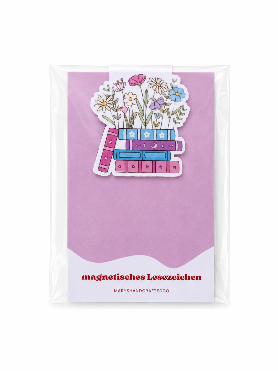 magnetisches Lesezeichen I Books & Flowers