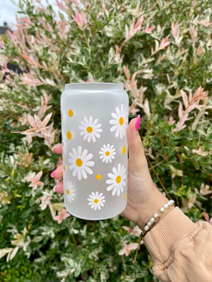 Trinkglas große Gänseblümchen 470ml