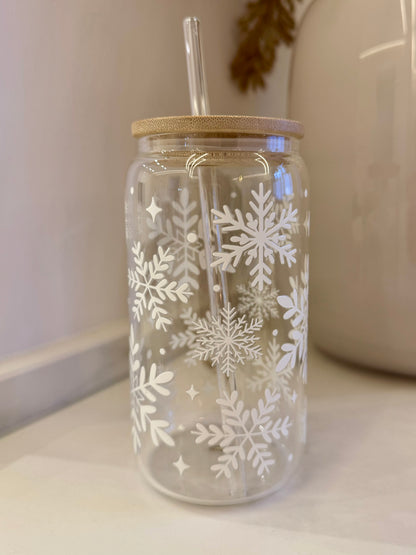 Trinkglas Schneeflöckchen 470ml