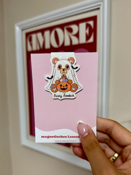 magnetisches Lesezeichen beary bookish
