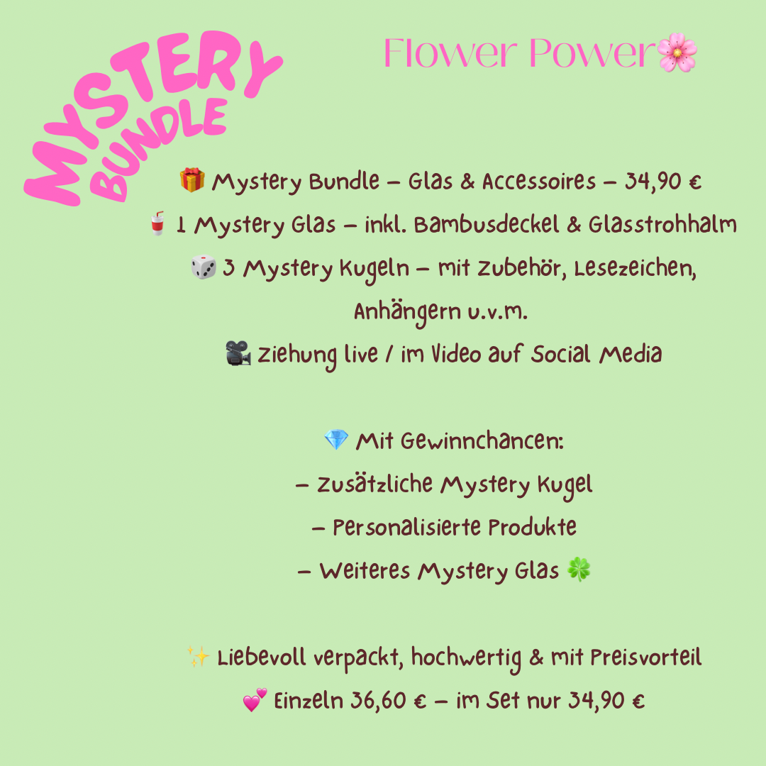 Flower Power Mystery Bundle - Glas & Accessoires