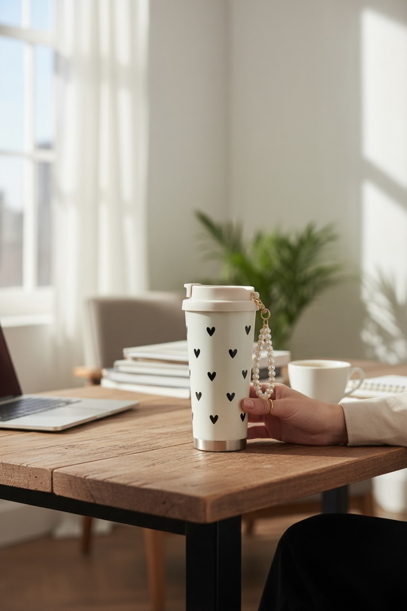 Thermobecher Herzchen