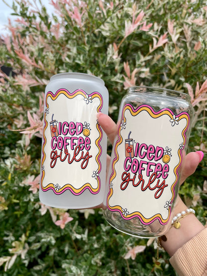 Trinkglas iced coffee girly 470ml