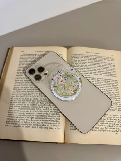 Magnetischer Handy/Ebook Grip Wildblumen