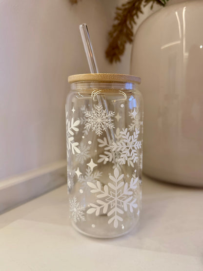 Trinkglas Schneeflöckchen 470ml