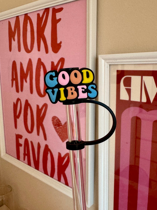 Strohhalmtopper good vibes
