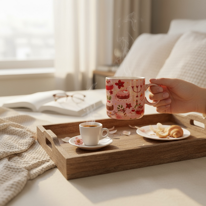 Tasse holographisch süße Weihnacht