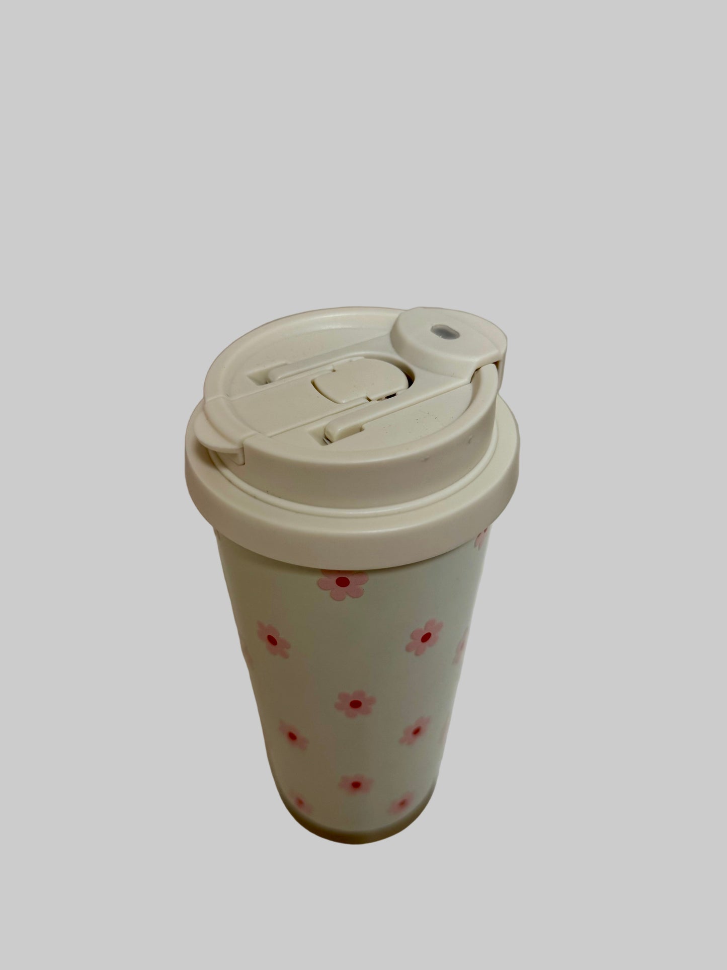 Thermobecher rosa Gänseblümchen