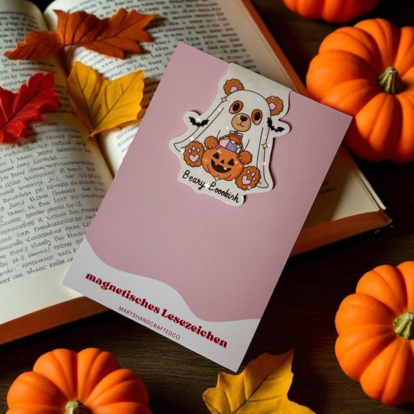 magnetisches Lesezeichen beary bookish