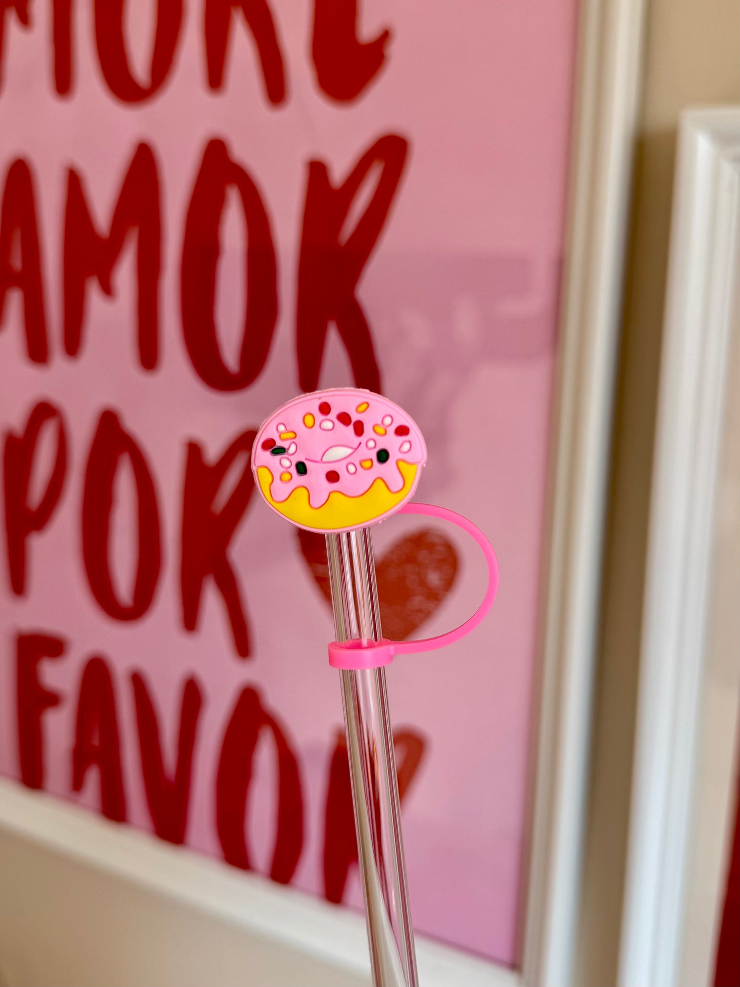 Strohhalmtopper Donut
