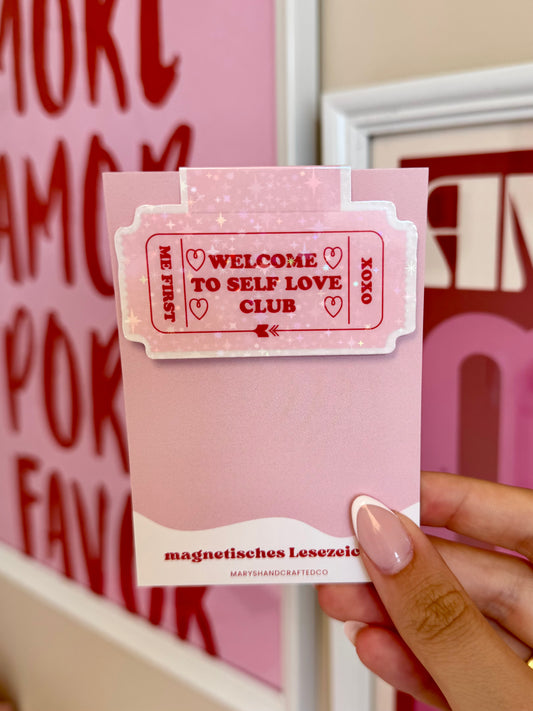 magnetisches Lesezeichen self love club