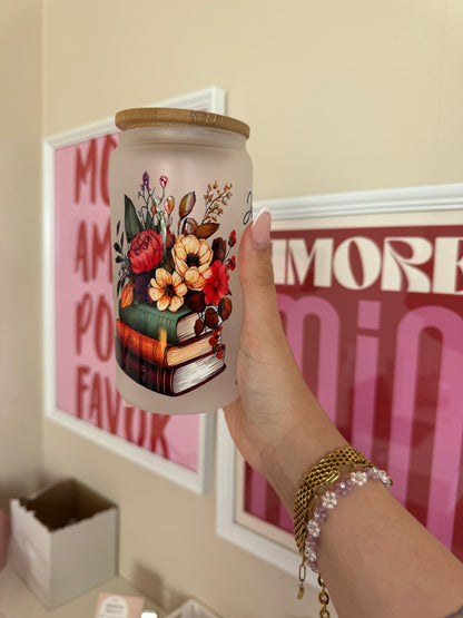 Trinkglas just a girl who loves books 470ml