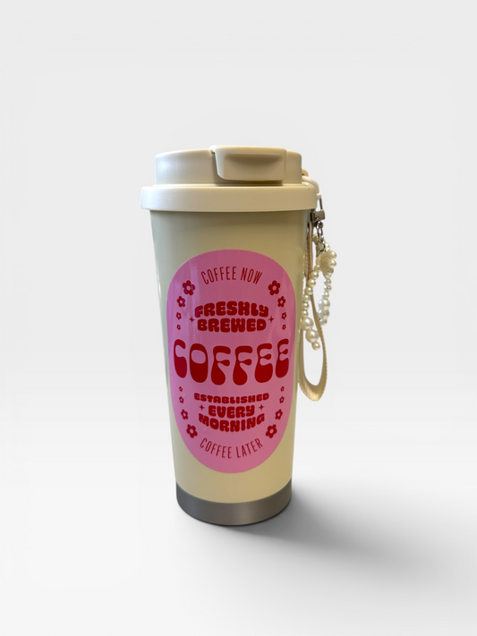 Thermobecher freshley brewed coffee