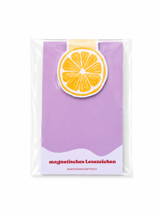 magnetisches Lesezeichen I Zitrone