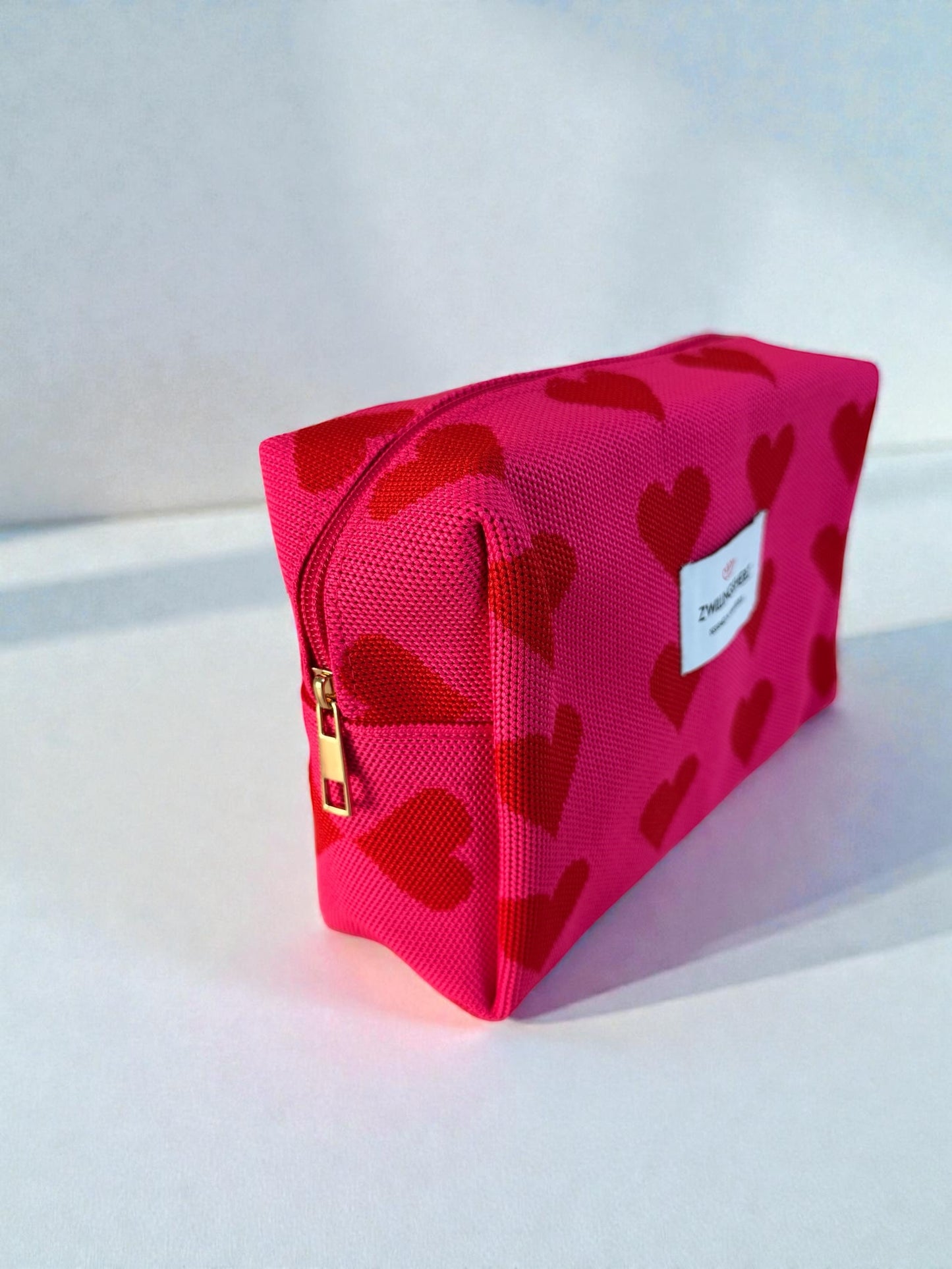 Kosmetiktasche Herzen pink