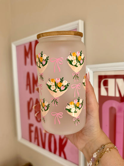 Trinkglas Blumenstrauß  470ml