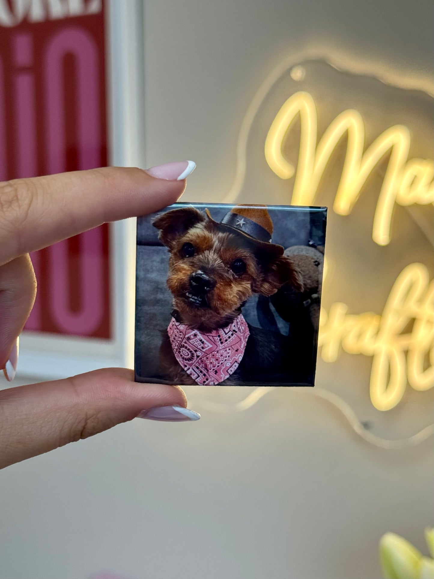 Fotomagnet 50×50 mm – individuell mit deinem Foto